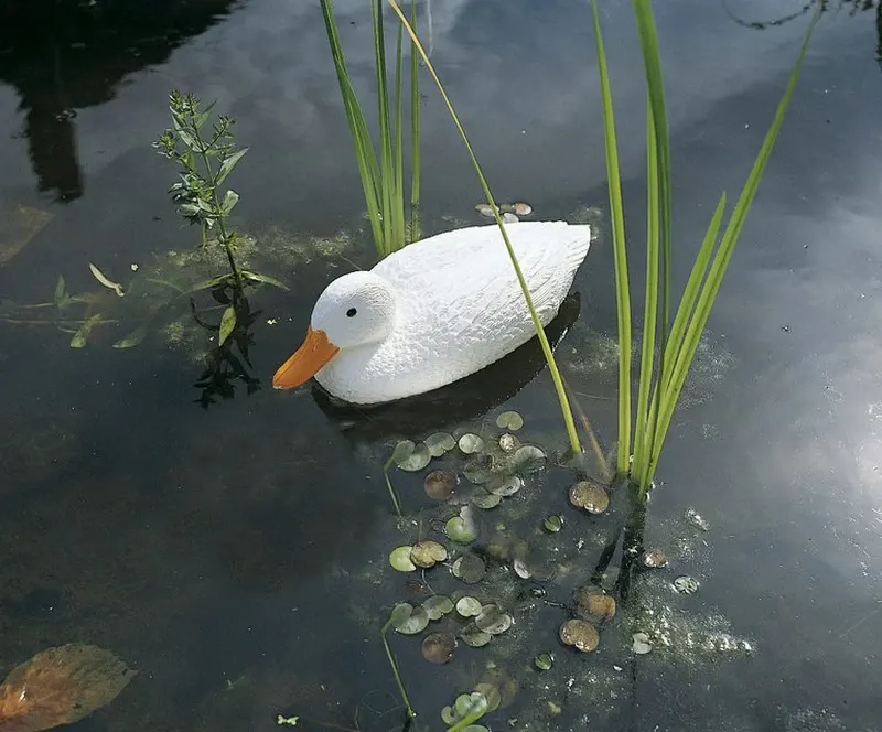 Figura-decorativa-pato-blanco