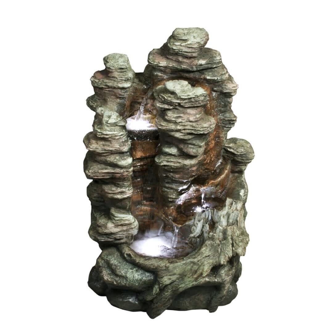 Fuente-Pisueña-Estilo-natural-agua-para-jardín