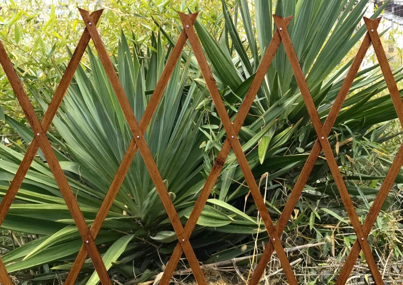 Celosía-extensible-tintada-ideal-para-jardín,-terraza-patio