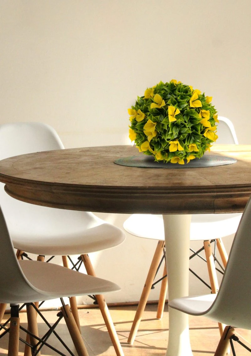 Esfera-Decorativa-Ámbar-Verde-Amarilla-para-Interior-Jardín