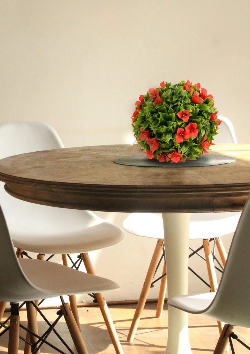 Esfera-Decorativa-Rubí-Verde-Roja-para-Interior-Jardín