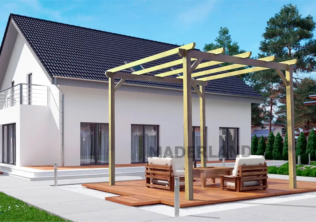 Pérgola-madera-Madrid