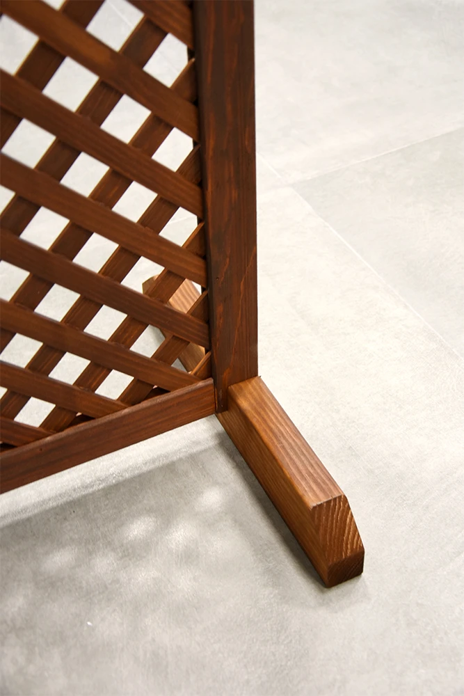 Soporte-madera-para-celosía-Soporte-natural-resistente