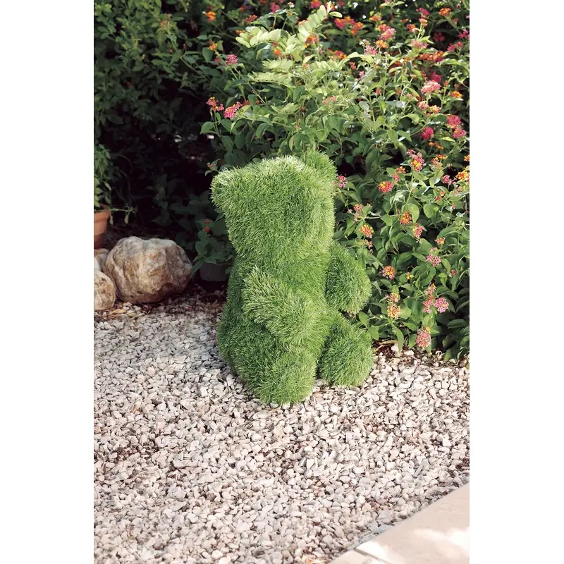 Figura-decorativa-sentado-césped-artificial