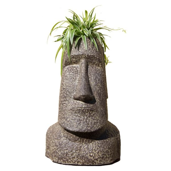 Macetero-Moai-Hormigón-Estilo-Único-para-Jardín