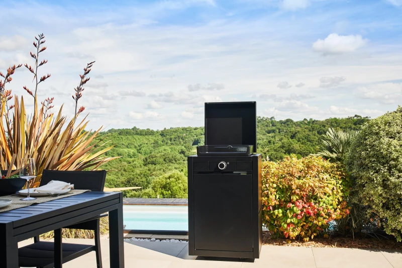 Mueble-ruedas-Modern-Forge-Adour-acero-negro-inox