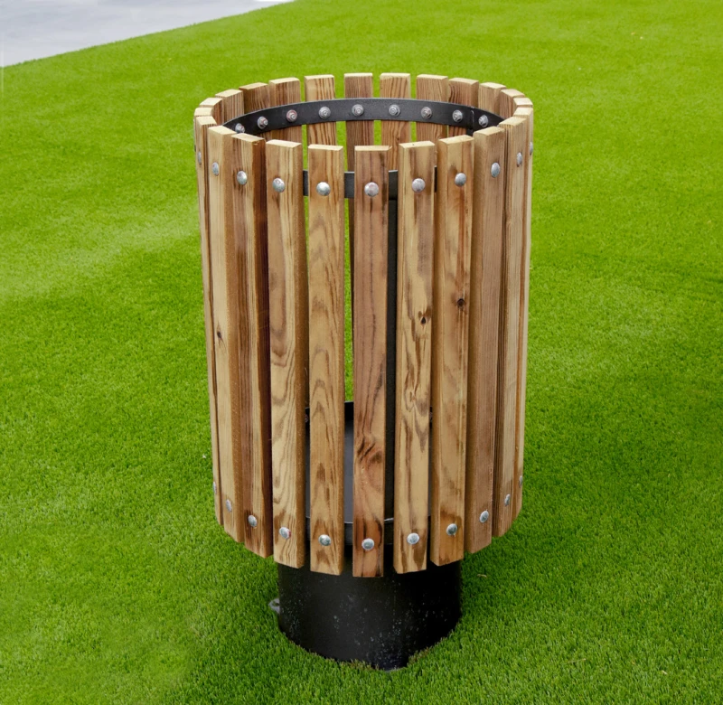 Papelera-rústica-Moncayo-para-jardín,-terraza-patio