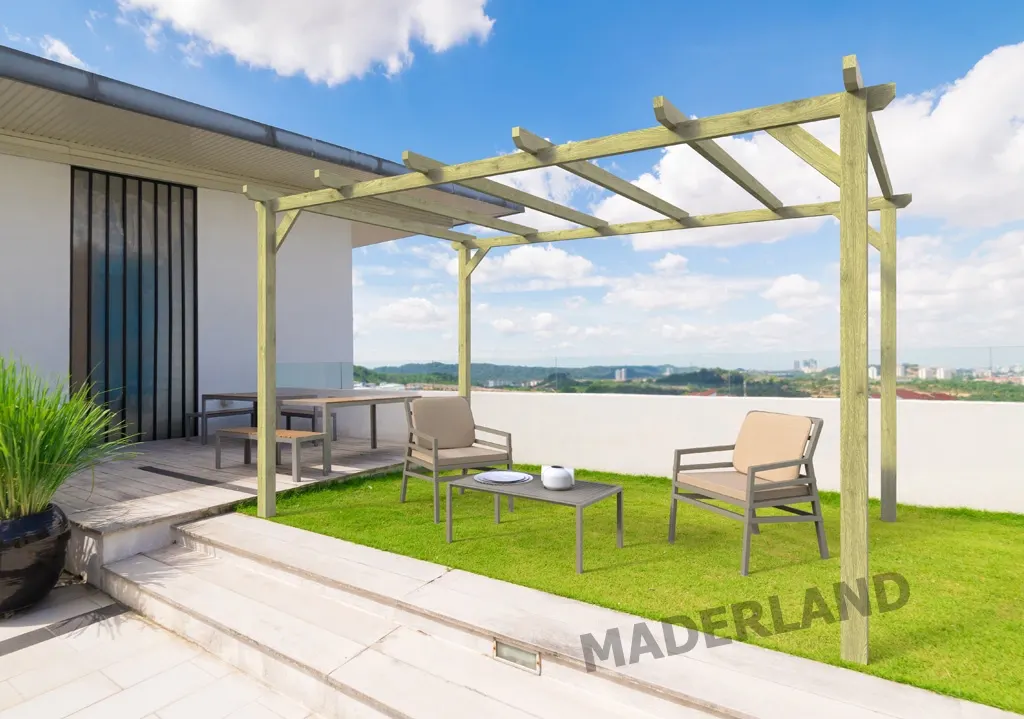 Pérgola-madera-Barcelona