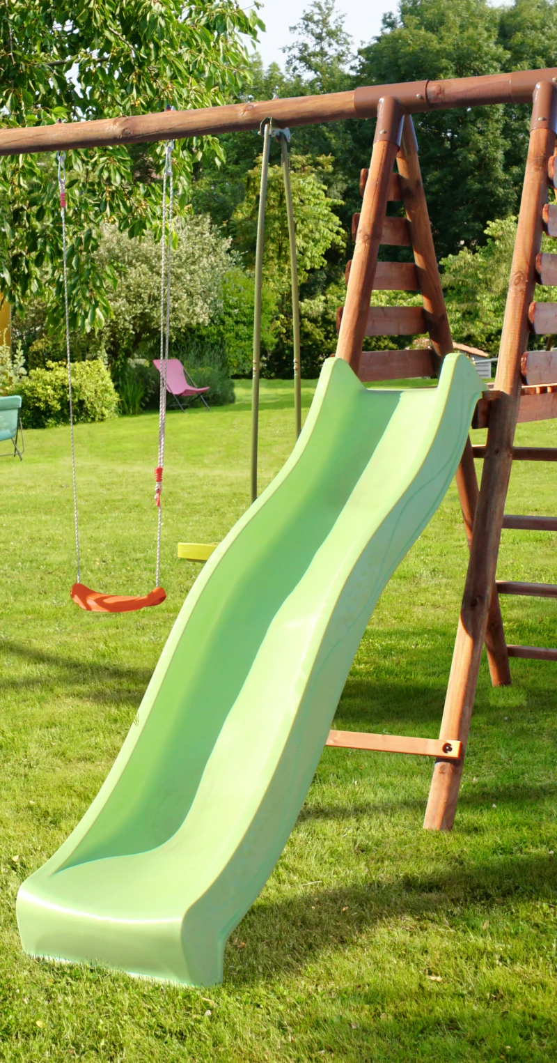 Tobogán-infantil-jardín-Altura-1,20-doble-onda